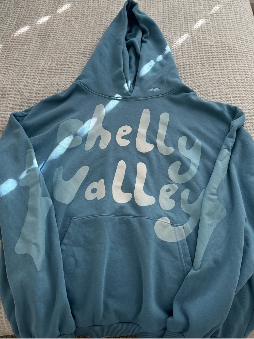 Blue 'Chelly Valley' Graphic Hoodie